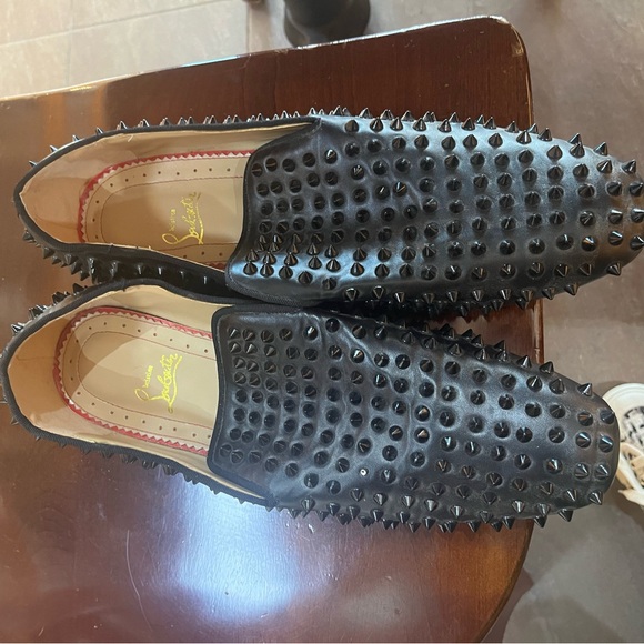 Mens Christian Louboutin dandileon spike shoes size 40 small spike missing - Picture 4 of 7